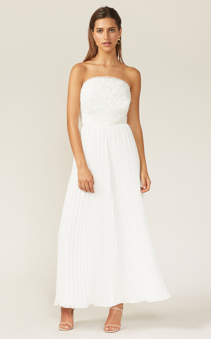 Jumpsuit blanco strapless - ICONYWEAR